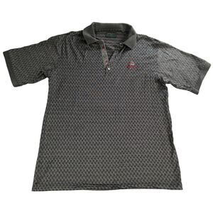 Bobby Jones Collection L Cotton Polo Shirt Made Italy Treedale Golf Club Gray